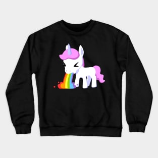 Rainbow Unicorn Vomit - Colorful Magic Unleashed Crewneck Sweatshirt